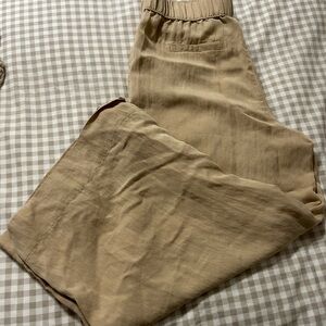 Calypso St. Barth Tan Wide Leg Pants